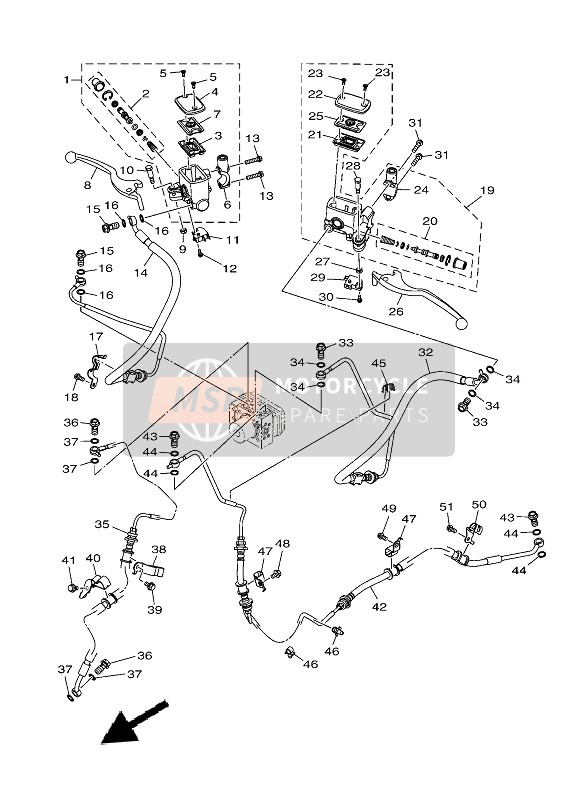 Yamaha XMAX 300 2021 HAUPTZYLINDER FÜR SCHEIBENBREMSE für ein 2021 Yamaha XMAX 300